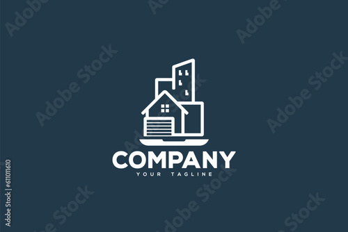 Creative logo design designated to the real estate industry.
