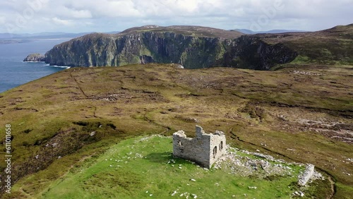 Aerial view of Horn Head by Dunfanaghy in County Donegal, Irleland photo