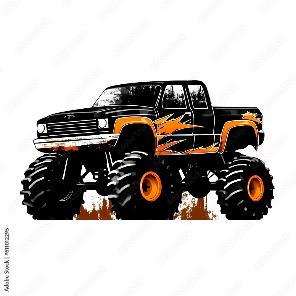 Monster Truck. Generative AI Monster Truck. Generative AI