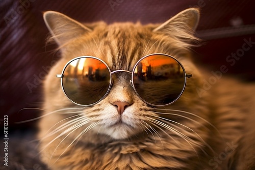 Cool Cat Photoshoot Ready. Generative AI ©  Creative_studio