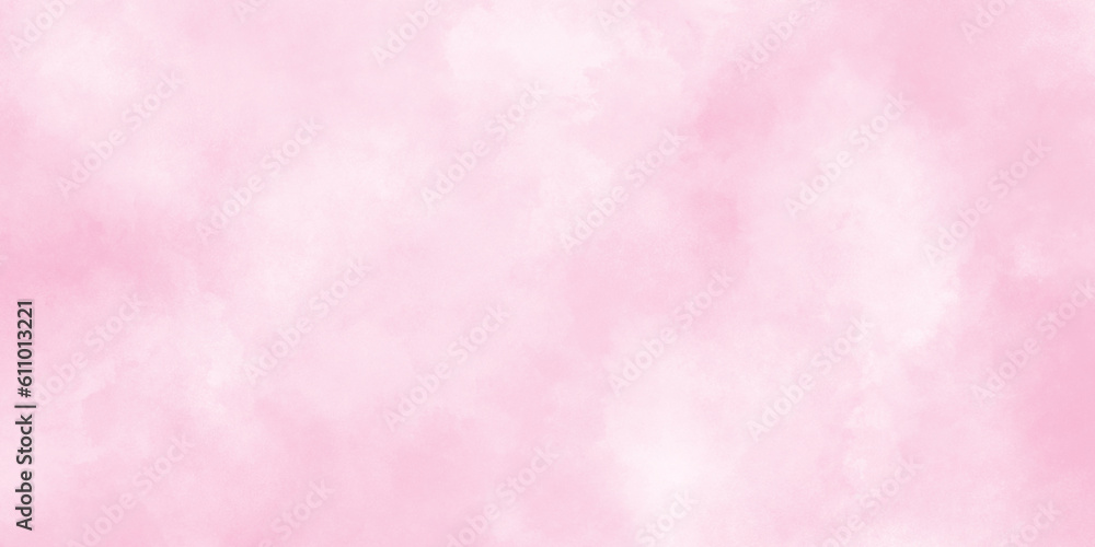 Abstract brush painted sky fantasy pastel pink watercolor background, Decorative soft pink paper texture, Acrylic shiny pink flowing ink grunge texture, soft pink splash abstract pink background.