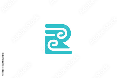 Letter R Logo Design - Lettermark Logo 
