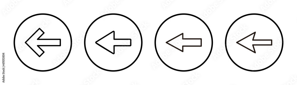Arrow icon set illustration. Arrow sign and symbol for web design. Arrow icon set illustration. Arrow sign and symbol for web design.
