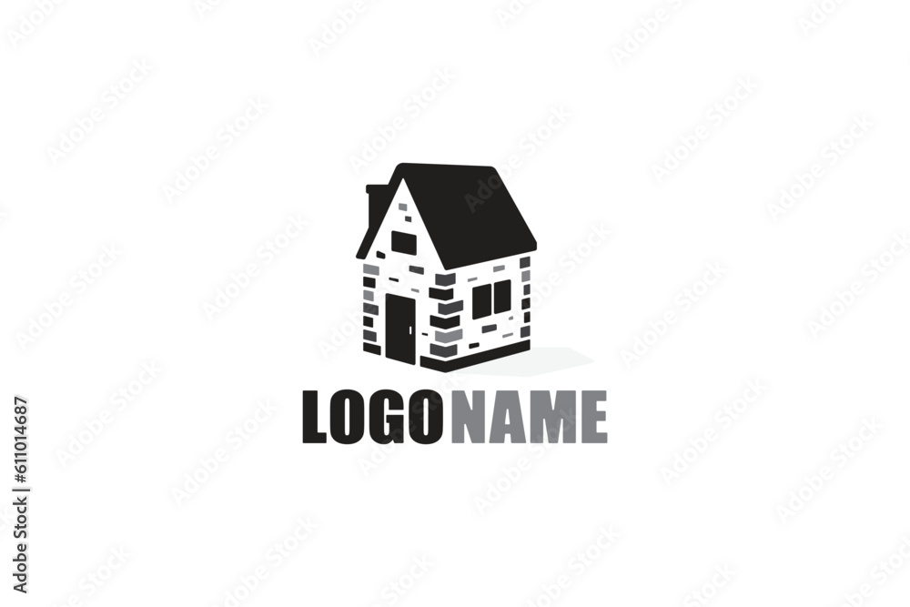 Creative logo design designated to the real estate industry.
