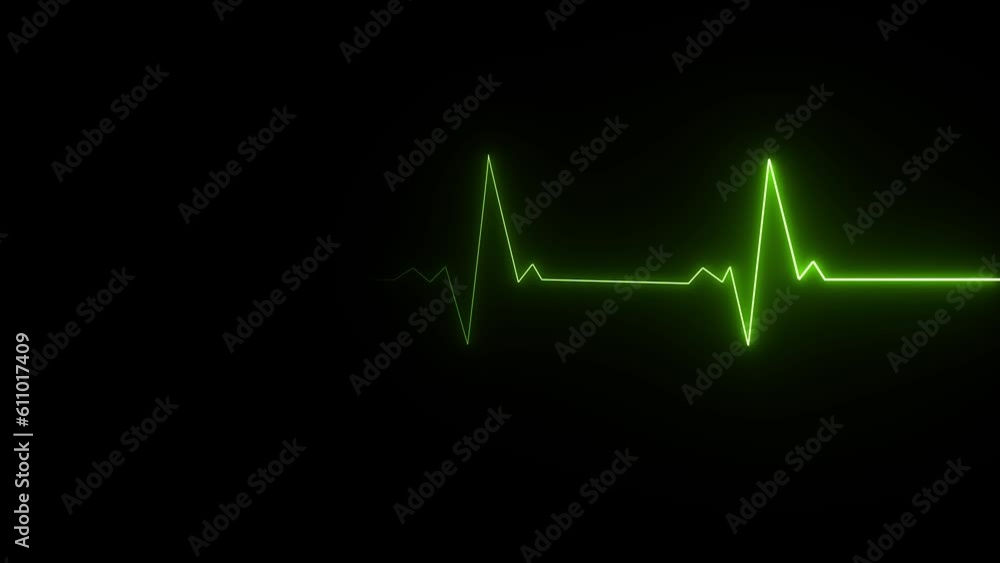 abstract saber line heartbeat rate and pulse animation background on black screen abstract saber line heartbeat rate and pulse animation background on black screen