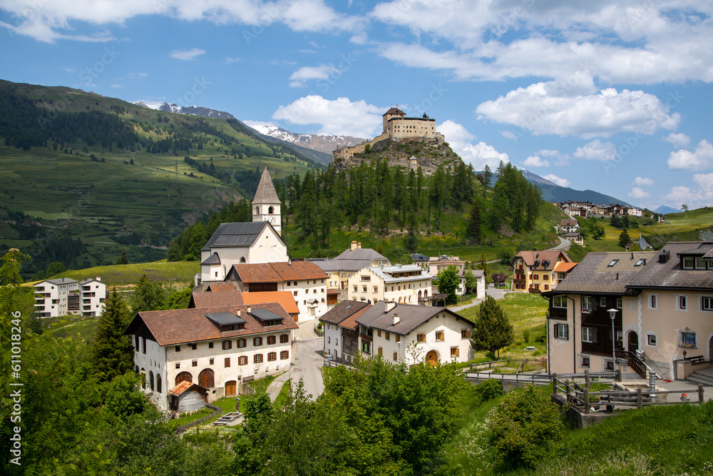 Castle of Tarasp, near Scuol, Swiss
