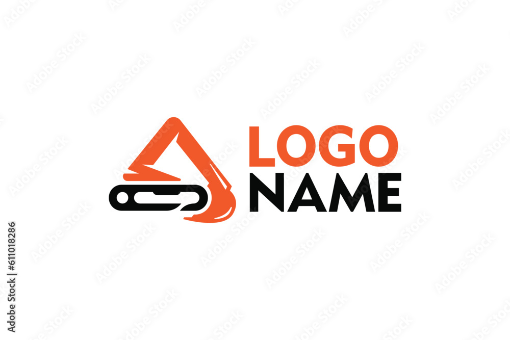 custom made wallpaper toronto digitalCreative logo design designated to a construction company. This logo design depicts an excavator.