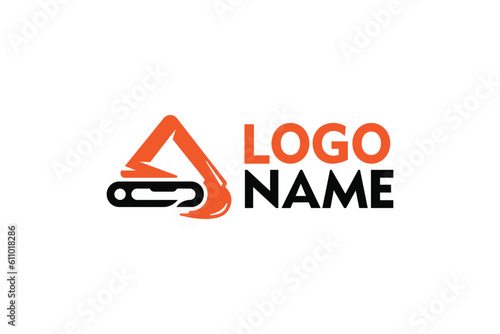 Creative logo design designated to a construction company. This logo design depicts an excavator.