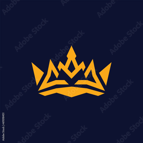 vector e-sport logo king crown 