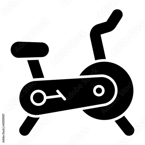 Exercise Bike Glyph Icon