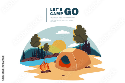 Camping concept