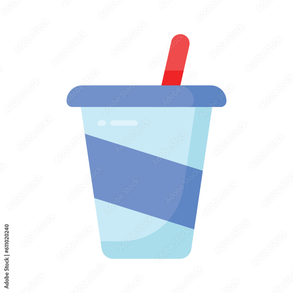 Grab this creatively designed vector of drink in trendy style, ready to use icon Grab this creatively designed vector of drink in trendy style, ready to use icon