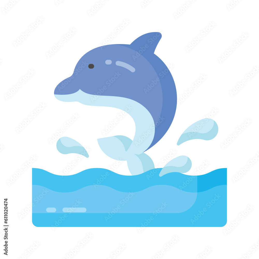Check this creatively designed icon of dolphin in modern style, Check this creatively designed icon of dolphin in modern style,