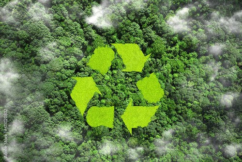 Foto recycling waste concept