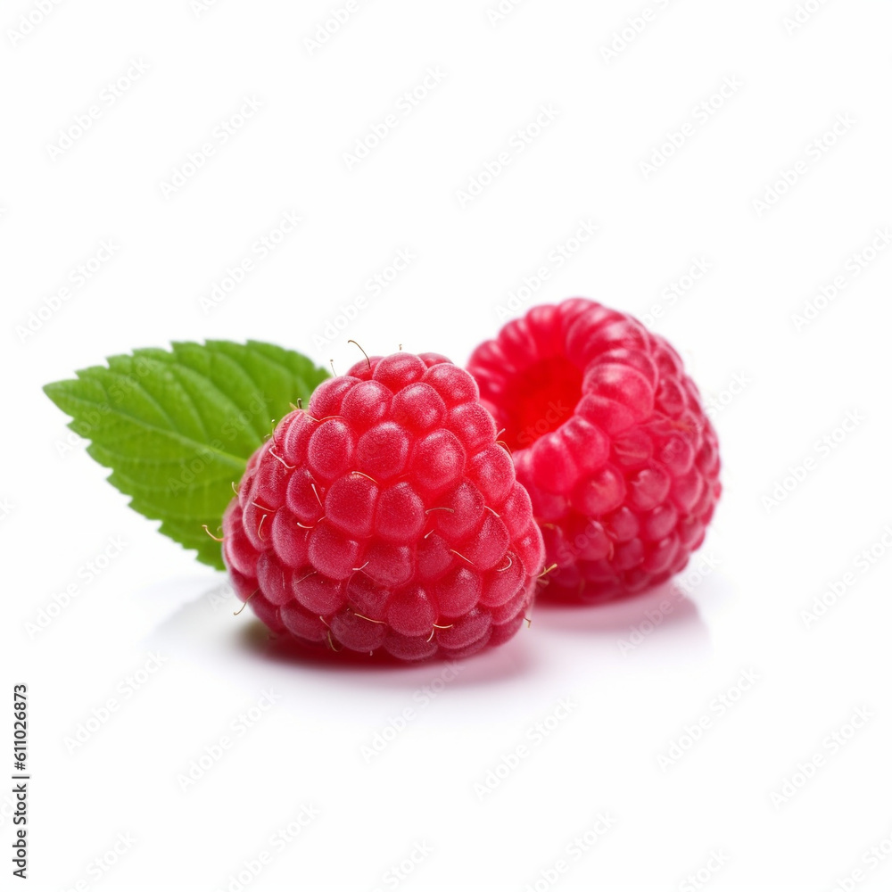 Raspberry on white background Raspberry on white background