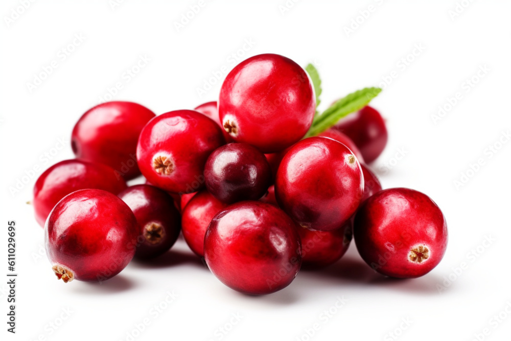 Cranberry isolated on white background, Cranberry isolated on white background,
