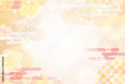 和風の華やかな背景素材2