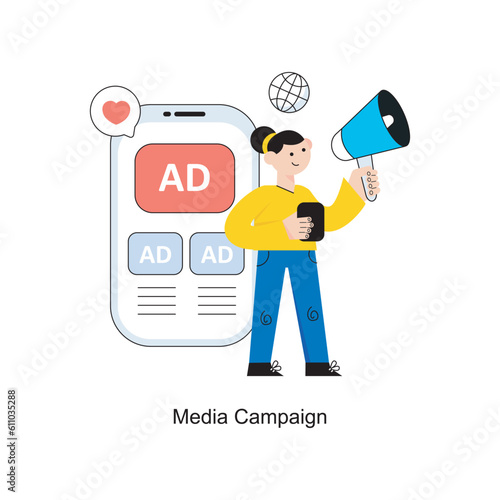 Business Marketing Flat Style Design Vector illustration. Stock illustration