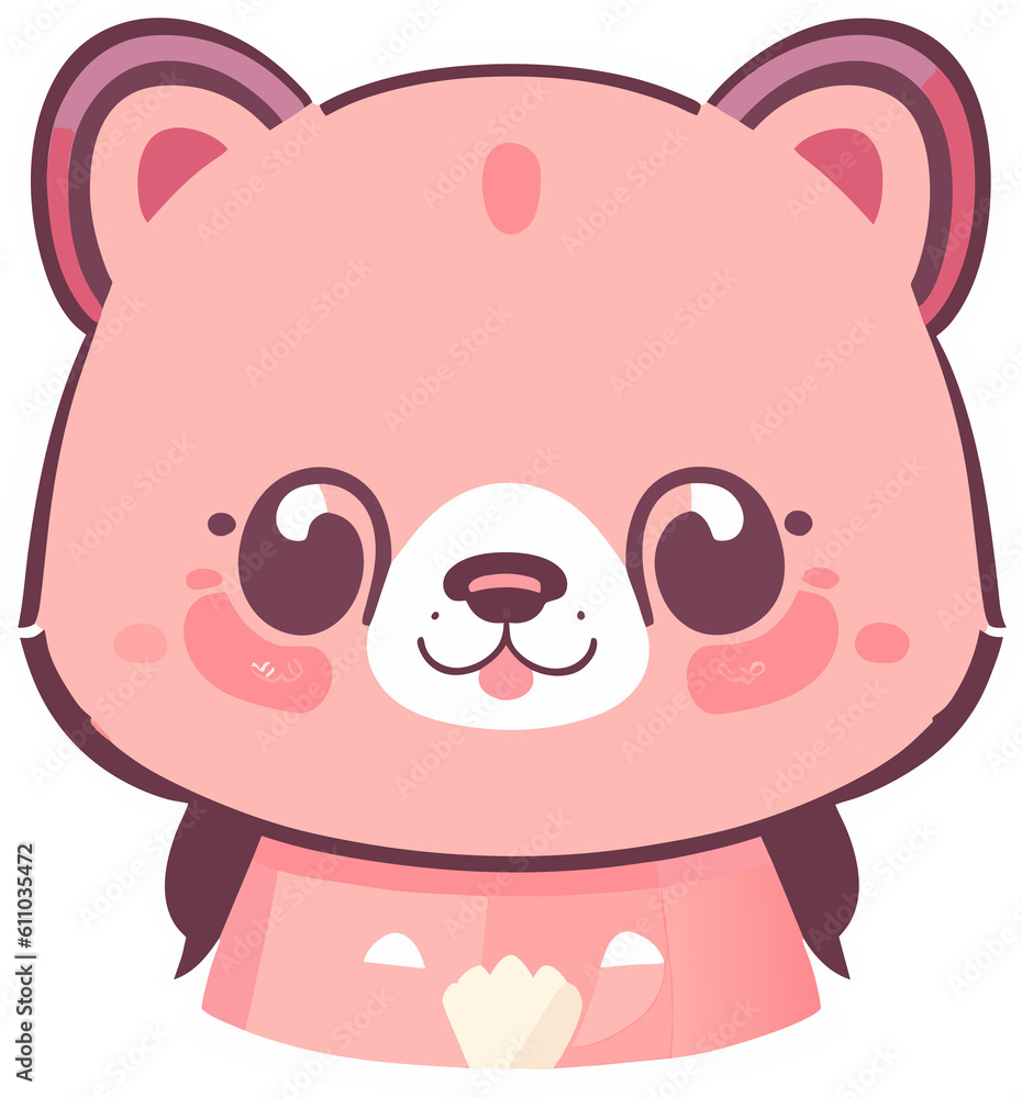 cute bear. Generative AI cute bear. Generative AI