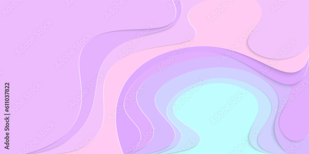 Horizontal banners paper cut waves abstract background. Horizontal banners paper cut waves abstract background.