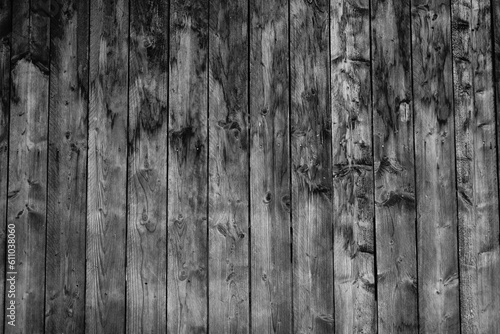 Old wooden planks nailed as wall