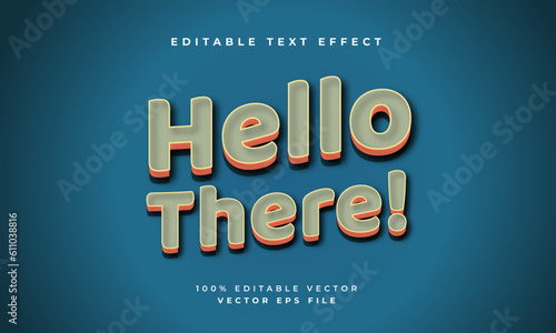 editable style text effect vector
