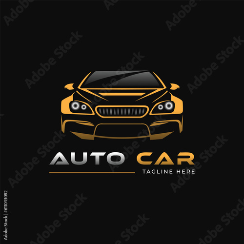 Abstract Lines Car Logo Vector. Vector illustration