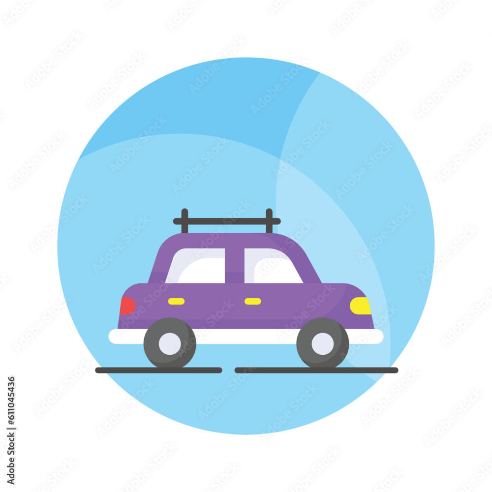 Grab this carefully designed icon of car in modern style, ready to use icon