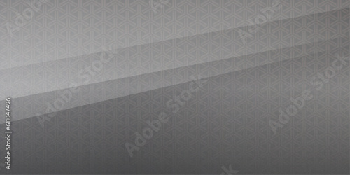 銀色グラデーションの和柄背景　幾何学模様の背景素材