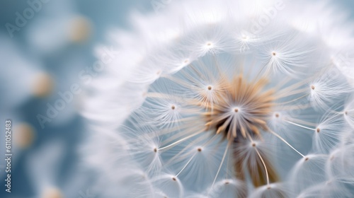 dandelion seeds on a black