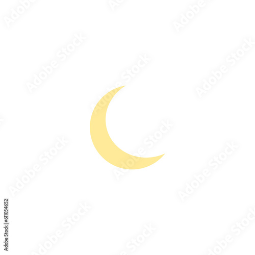 moon icon vector illustration isolated