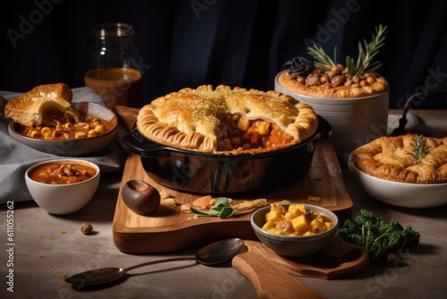 plant-based and vegan take on classic comfort food, with mac 'n' cheese, pot pies, and more, created with generative ai