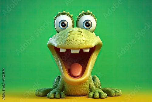 Cute Cartoon Surprised Alli...
