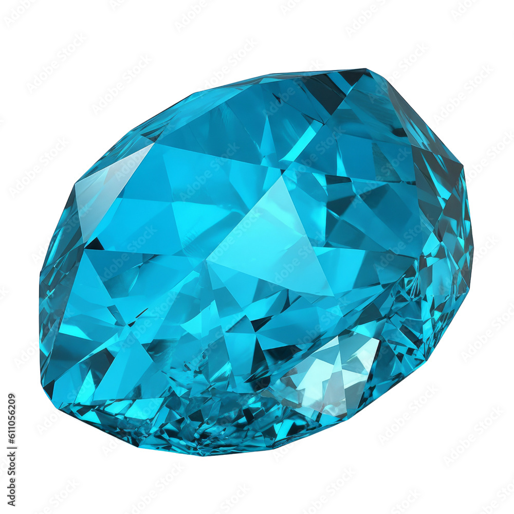 blue gemstone isolated on transparent background cutout blue gemstone isolated on transparent background cutout