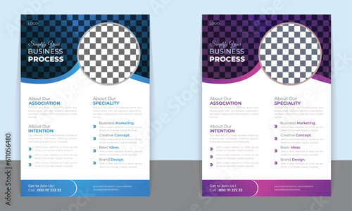 Flayer template for Business , banner , brochure, leaflet and advertisement vector illustration. New food leaflet menu flayer, business flayer, food promotion ready print a4 size with editable shape	
