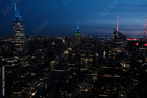 New York Manhattan at night