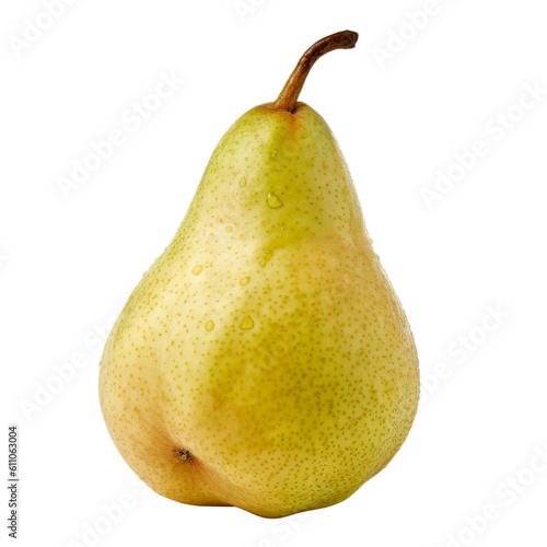 pear isolated on transparent background cutout
