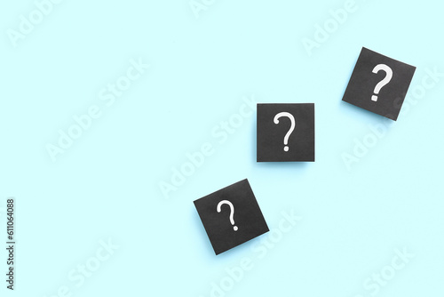 Papers with question marks ...