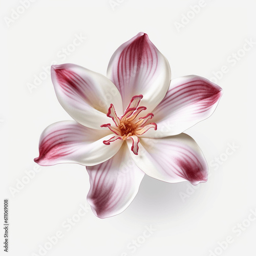 Lokelani flower white and magenta png transparent background v4