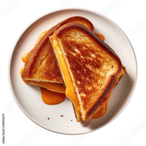 Plate Grilled Cheese Sandwi...