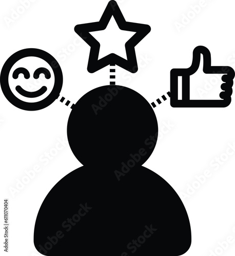 consumer experience icon customer satisfaction vector