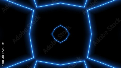 Abstract dynamic background, creative shapes in motion, unique and original hypnotic motion graphics animation. photo