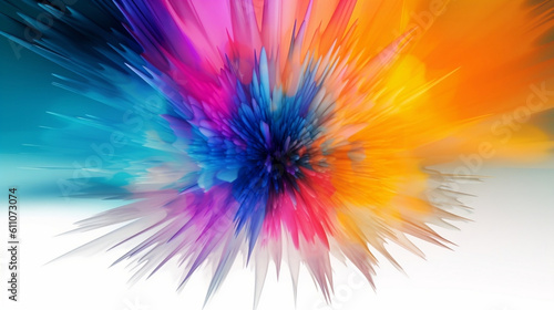 Abstract Colorful Background, Paint Explosion