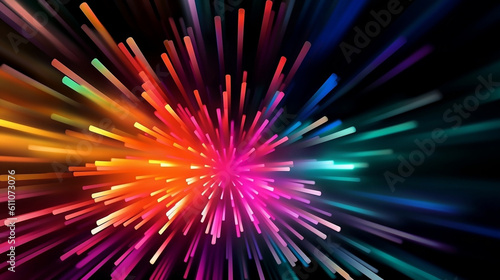 Abstract Background with Colorful Lights