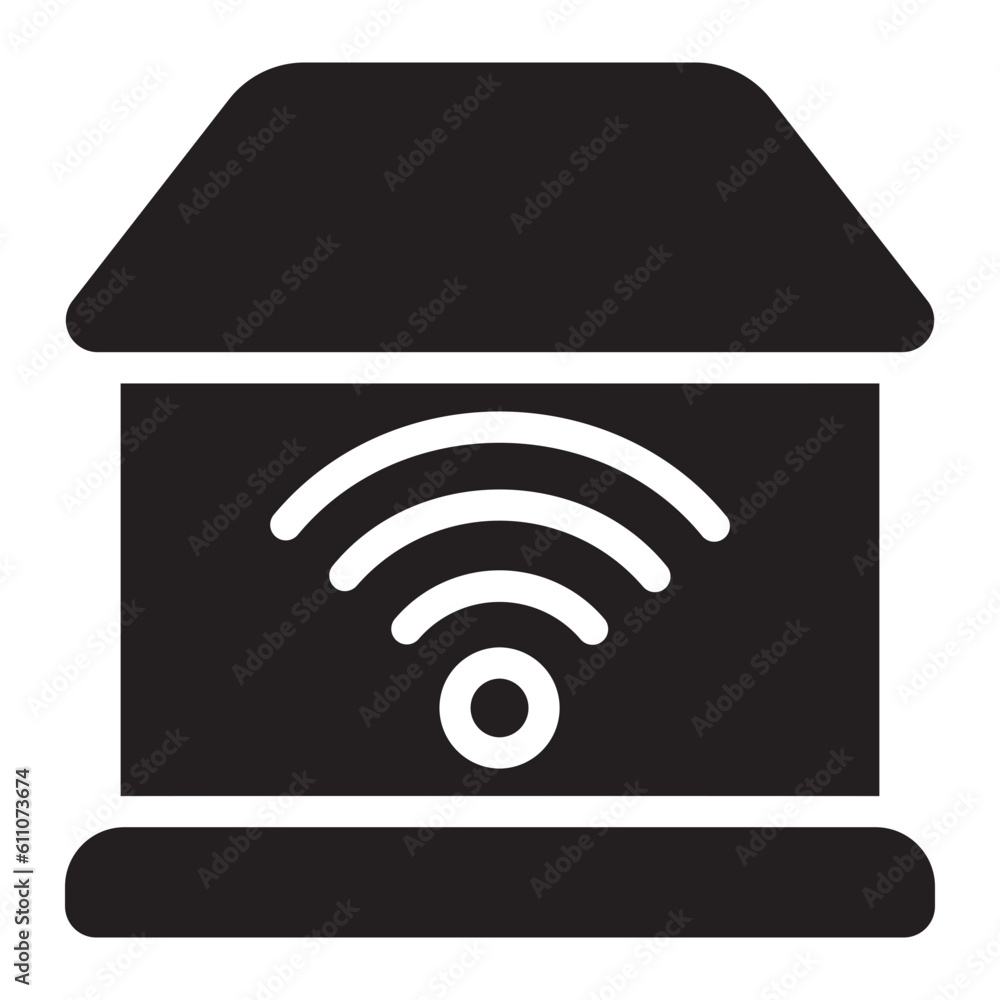 smarthome glyph icon smarthome glyph icon