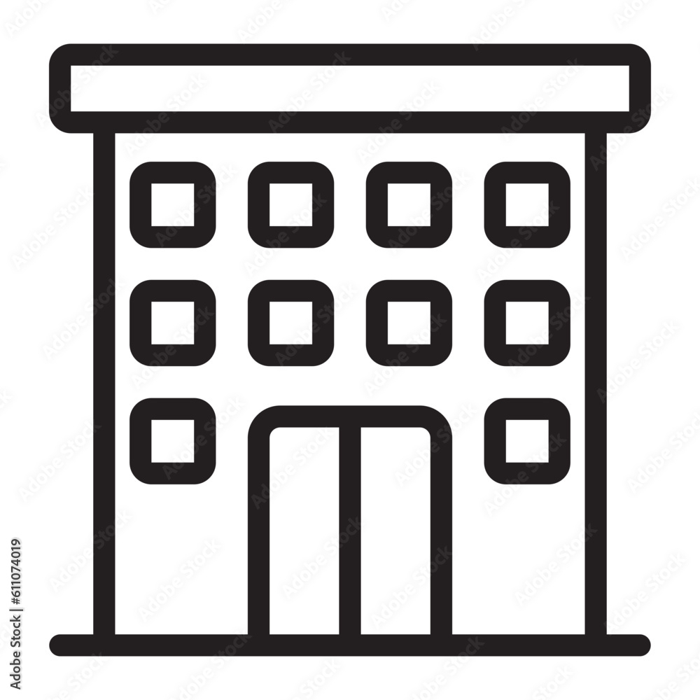 apartment line icon apartment line icon