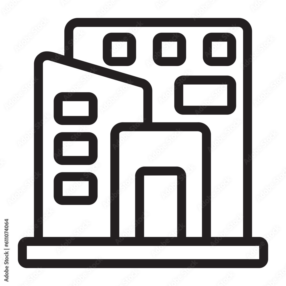building line icon building line icon