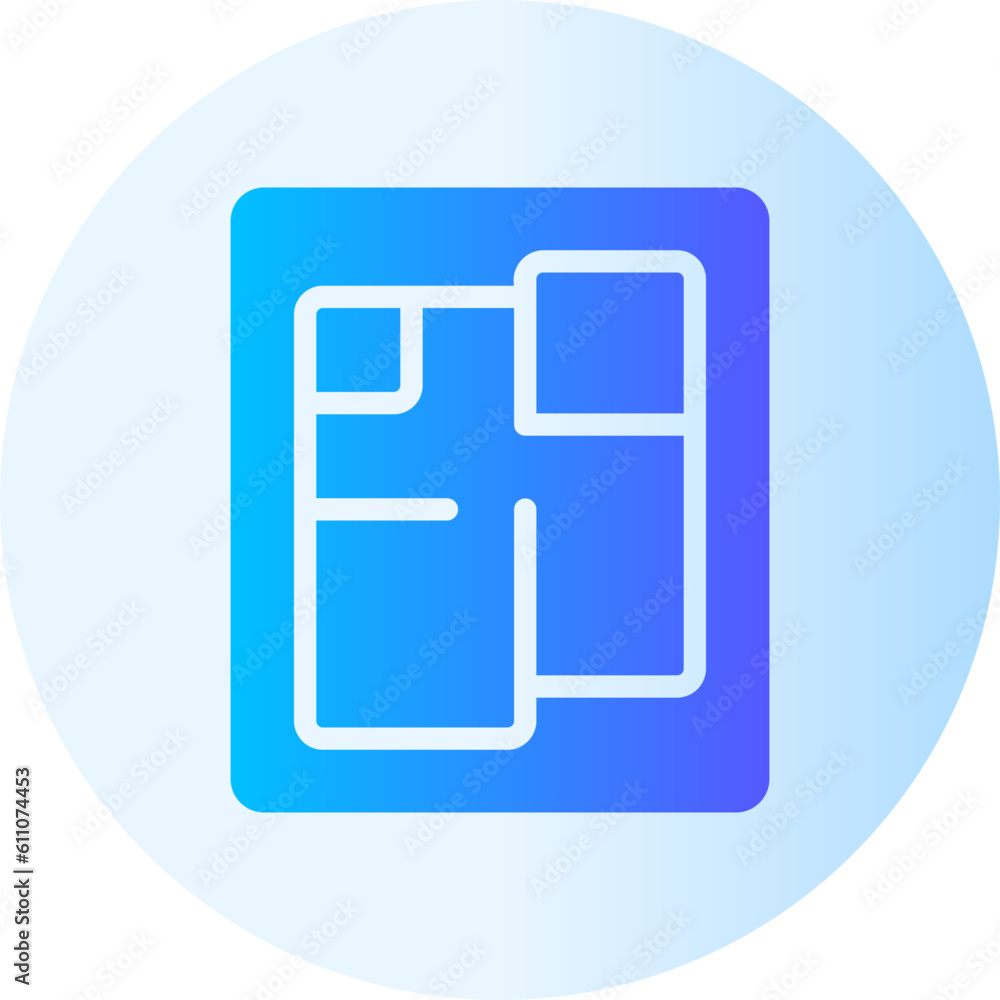 house design gradient icon house design gradient icon