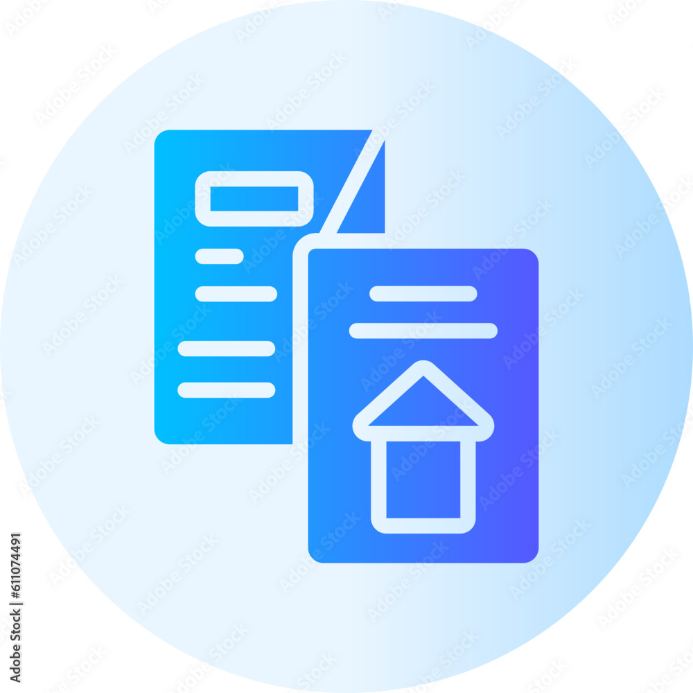 brochure gradient icon brochure gradient icon