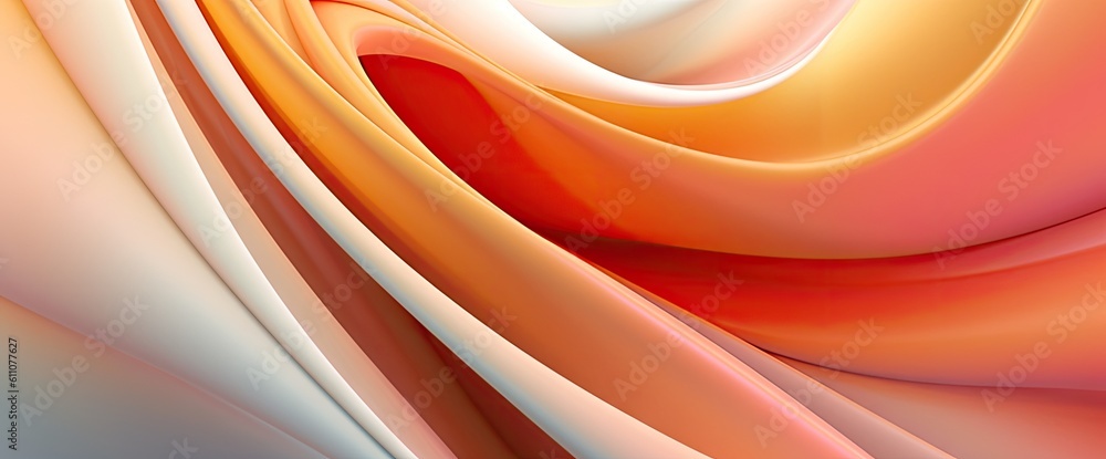 Fototapeta premium Abstract orange swirls. Abstract background created with Generative Ai Technology